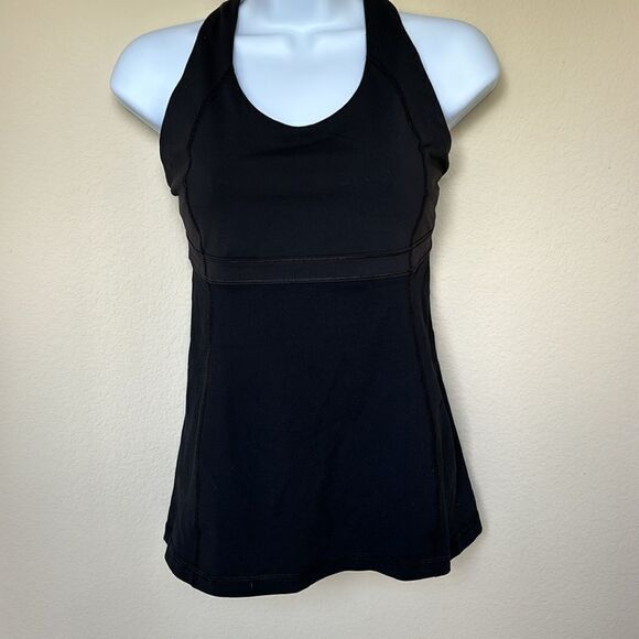 Lululemon‎ Run: Black Fast Track Tank Pizzaz size 4 - Picture 3 of 10